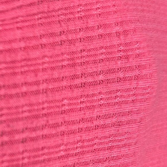 Lily Morgan 3X Pink Textured Knit Tunic Sleeve Button Hem Scoop Neck - Picture 7 of 10